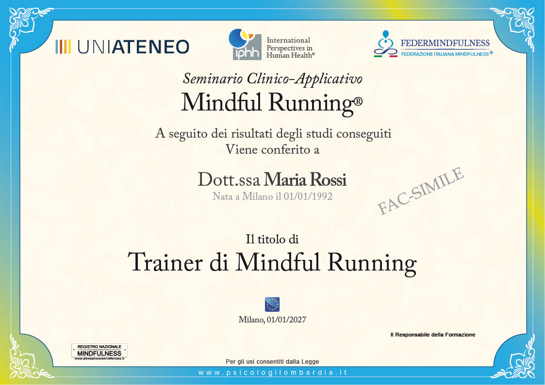 Attestato Mindfulnes MBEC